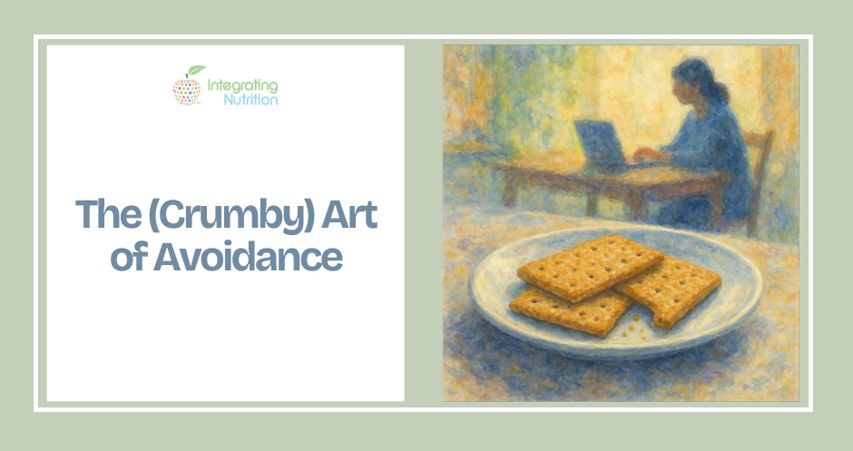 A plate of crumbly cookies to represent the crumbly art of avoidance